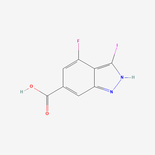 4-Fluoro-3-iodo-1H-indazole-6-carboxylic acid