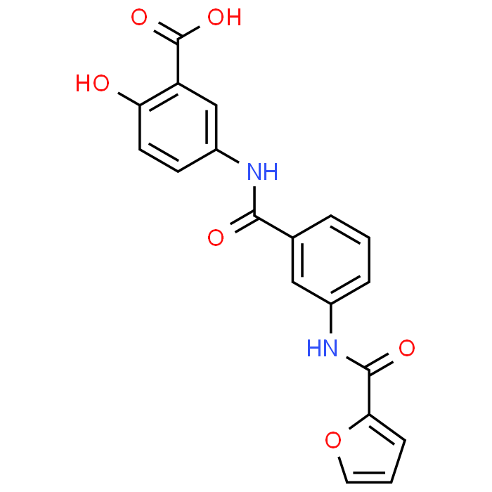 5-(3-(Furan-2-carboxamido)benzamido)-2-hydroxybenzoic acid