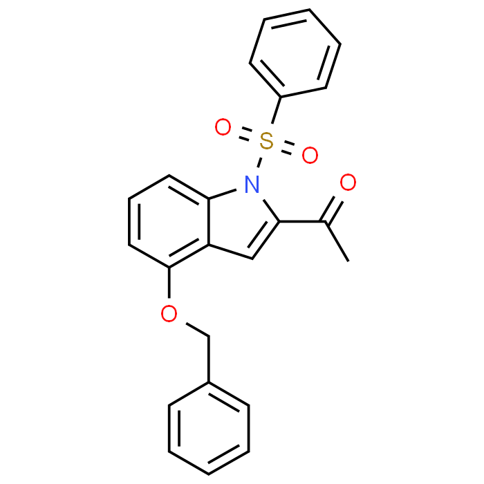 1-(4-(Benzyloxy)-1-(phenylsulfonyl)-1H-indol-2-yl)ethanone