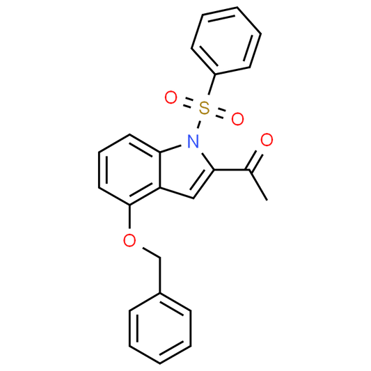 1-(4-(Benzyloxy)-1-(phenylsulfonyl)-1H-indol-2-yl)ethanone