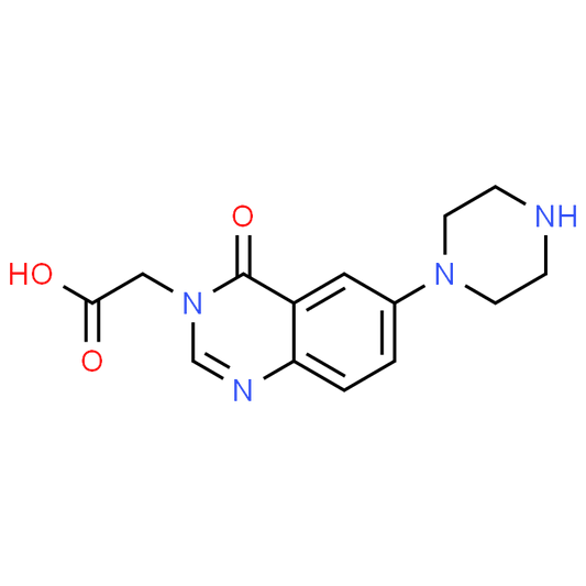 2-(4-Oxo-6-(piperazin-1-yl)quinazolin-3(4H)-yl)acetic acid