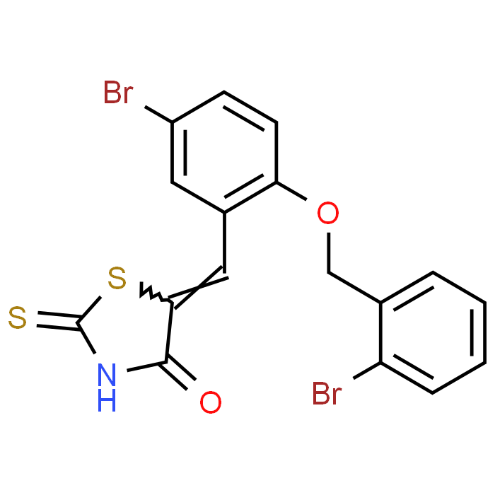 5-(5-Bromo-2-((2-bromobenzyl)oxy)benzylidene)-2-thioxothiazolidin-4-one