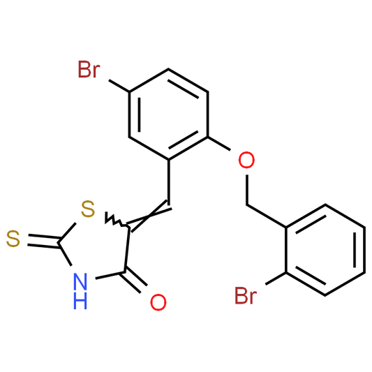 5-(5-Bromo-2-((2-bromobenzyl)oxy)benzylidene)-2-thioxothiazolidin-4-one