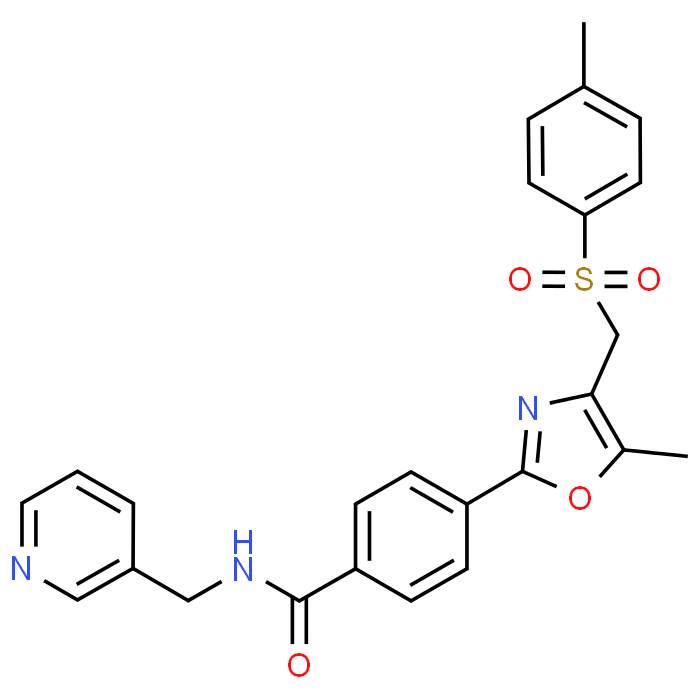 4-(5-Methyl-4-(tosylmethyl)oxazol-2-yl)-N-(pyridin-3-ylmethyl)benzamide