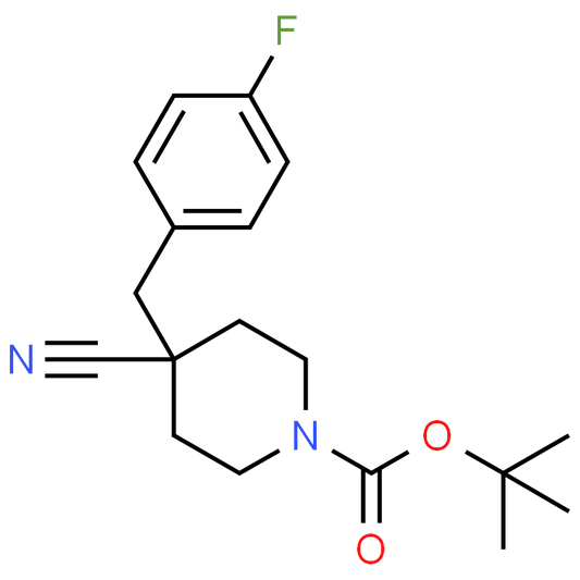 tert-Butyl 4-cyano-4-(4-fluorobenzyl)piperidine-1-carboxylate