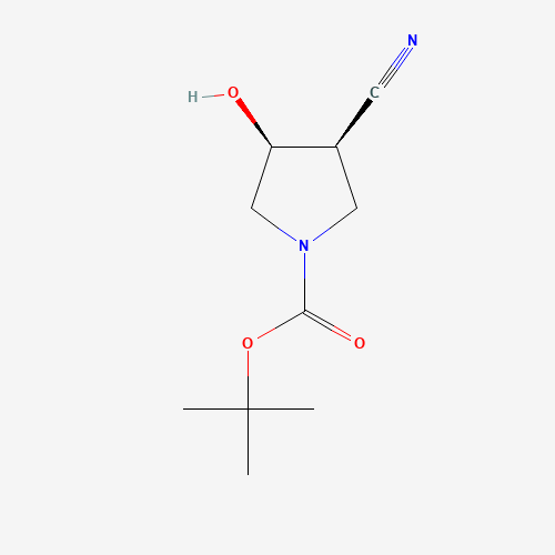 (3R,4r)-tert-butyl 3-cyano-4-hydroxypyrrolidine-1-carboxylate