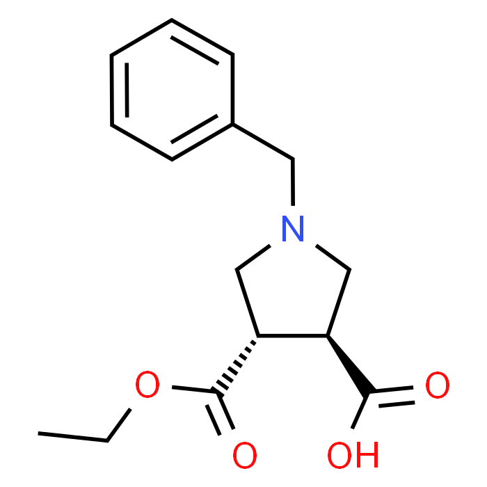 trans-1-Benzyl-4-(ethoxycarbonyl)pyrrolidine-3-carboxylic acid