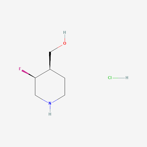((3R,4S)-rel-3-Fluoropiperidin-4-yl)methanol hydrochloride