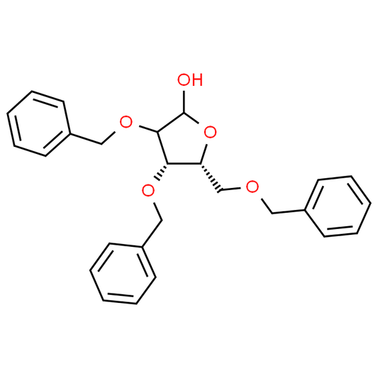 (2S,3R,4R,5R)-3,4-Bis(benzyloxy)-5-((benzyloxy)methyl)tetrahydrofuran-2-ol
