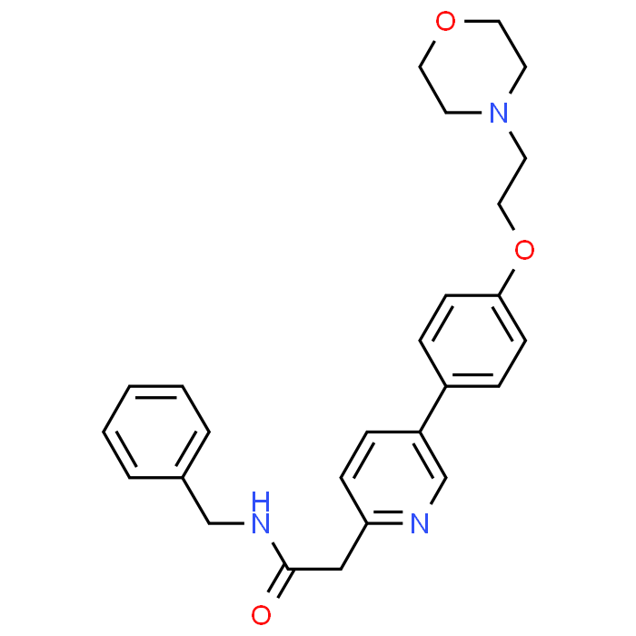 N-Benzyl-2-(5-(4-(2-morpholinoethoxy)phenyl)pyridin-2-yl)acetamide