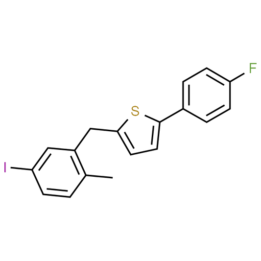 2-(4-Fluorophenyl)-5-(5-iodo-2-methylbenzyl)thiophene