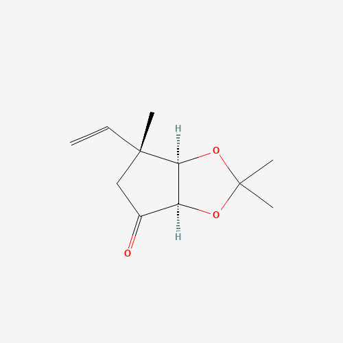 (3AR,4R,6ar)-2,2,4-trimethyl-4-vinyl-5,6a-dihydro-3ah-cyclopenta[d][1,3]dioxol-6-one