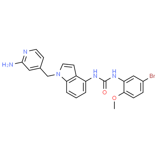 1-(1-((2-Aminopyridin-4-yl)methyl)-1H-indol-4-yl)-3-(5-bromo-2-methoxyphenyl)urea