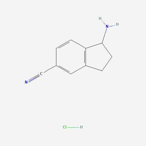 1-Amino-2,3-dihydro-1H-indene-5-carbonitrile hydrochloride