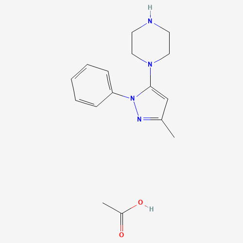 1-(3-Methyl-1-phenyl-1H-pyrazol-5-yl)piperazine acetate
