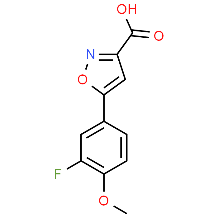 5-(3-Fluoro-4-methoxyphenyl)isoxazole-3-carboxylic acid