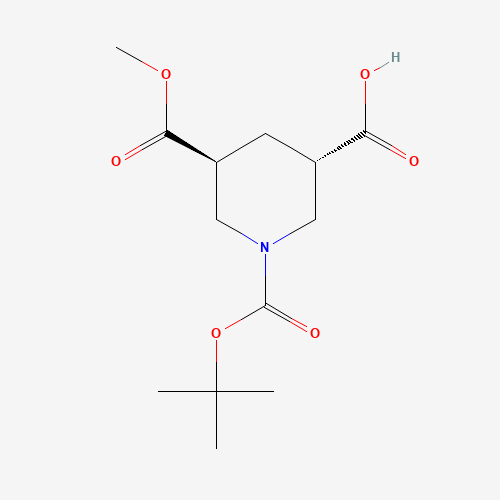 rel-(3R,5R)-1-(tert-Butoxycarbonyl)-5-(methoxycarbonyl)piperidine-3-carboxylic acid