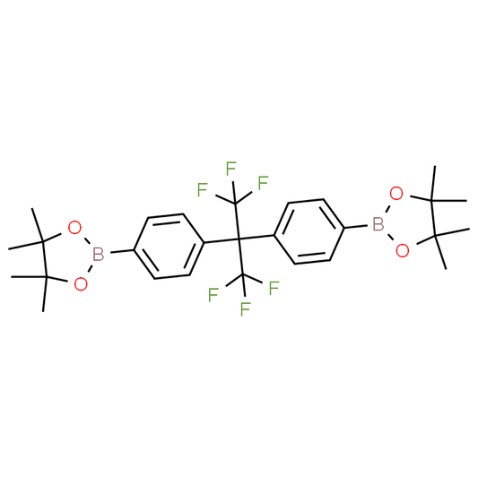 2,2'-((Perfluoropropane-2,2-diyl)bis(4,1-phenylene))bis(4,4,5,5-tetramethyl-1,3,2-dioxaborolane)