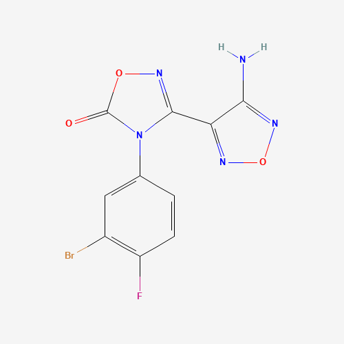 3-(4-Amino-1,2,5-oxadiazol-3-yl)-4-(3-bromo-4-fluorophenyl)-1,2,4-oxadiazol-5(4H)-one