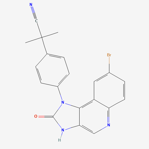 2-(4-(8-Bromo-2-oxo-2,3-dihydro-1H-imidazo[4,5-c]quinolin-1-yl)phenyl)-2-methylpropanenitrile