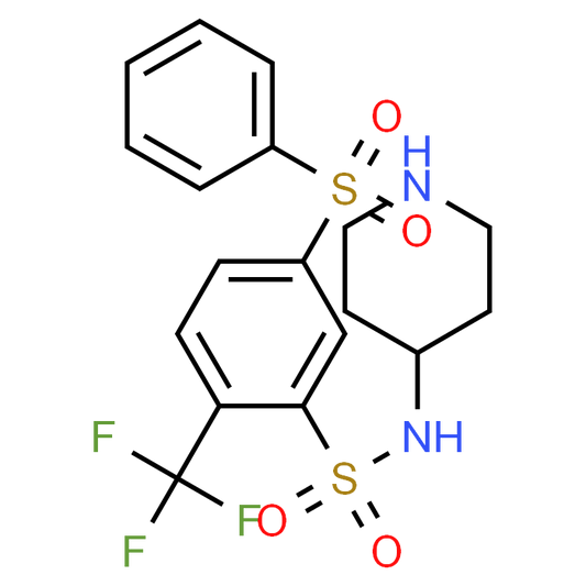 5-(Phenylsulfonyl)-N-(piperidin-4-yl)-2-(trifluoromethyl)benzenesulfonamide