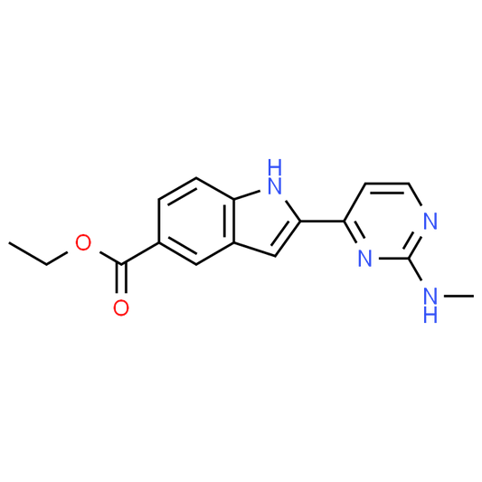 Ethyl 2-(2-(methylamino)pyrimidin-4-yl)-1H-indole-5-carboxylate