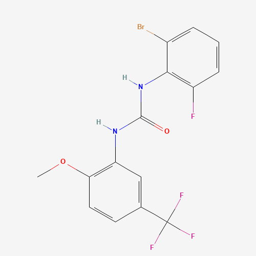 1-(2-Bromo-6-fluorophenyl)-3-(2-methoxy-5-(trifluoromethyl)phenyl)urea