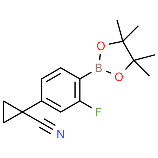 1-(3-Fluoro-4-(4,4,5,5-tetramethyl-1,3,2-dioxaborolan-2-yl)phenyl)cyclopropane-1-carbonitrile