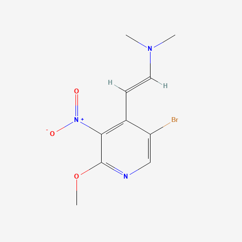 2-(5-Bromo-2-methoxy-3-nitropyridin-4-yl)-N,N-dimethylethen-1-amine
