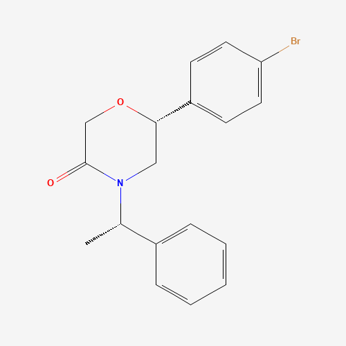 (R)-6-(4-Bromophenyl)-4-((S)-1-phenylethyl)morpholin-3-one