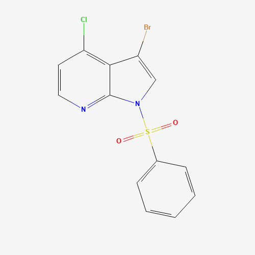 3-Bromo-4-chloro-1-(phenylsulfonyl)-1H-pyrrolo[2,3-b]pyridine