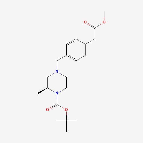 (S)-tert-butyl 4-(4-(2-methoxy-2-oxoethyl)benzyl)-2-methylpiperazine-1-carboxylate