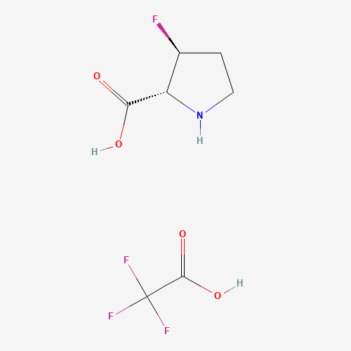 (2R,3S)-3-Fluoropyrrolidine-2-carboxylic acid 2,2,2-trifluoroacetate