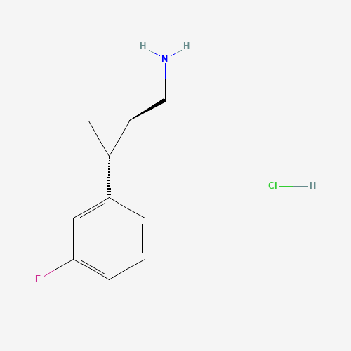 Rel-((1R,2R)-2-(3-fluorophenyl)cyclopropyl)methanamine hydrochloride