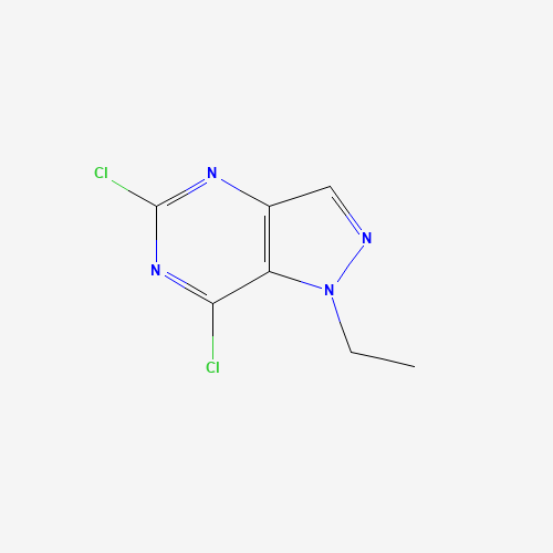 5,7-dichloro-1-ethyl-1H-pyrazolo[4,3-d]pyrimidine