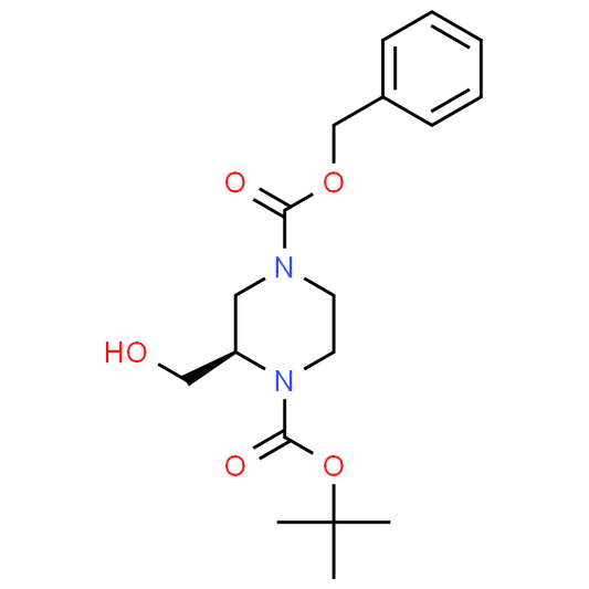 (R)-4-Benzyl 1-tert-butyl 2-(hydroxymethyl)piperazine-1,4-dicarboxylate