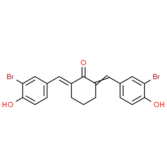 2,6-Bis(3-bromo-4-hydroxybenzylidene)cyclohexan-1-one