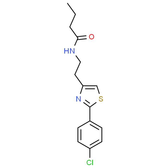 N-(2-(2-(4-Chlorophenyl)thiazol-4-yl)ethyl)butyramide