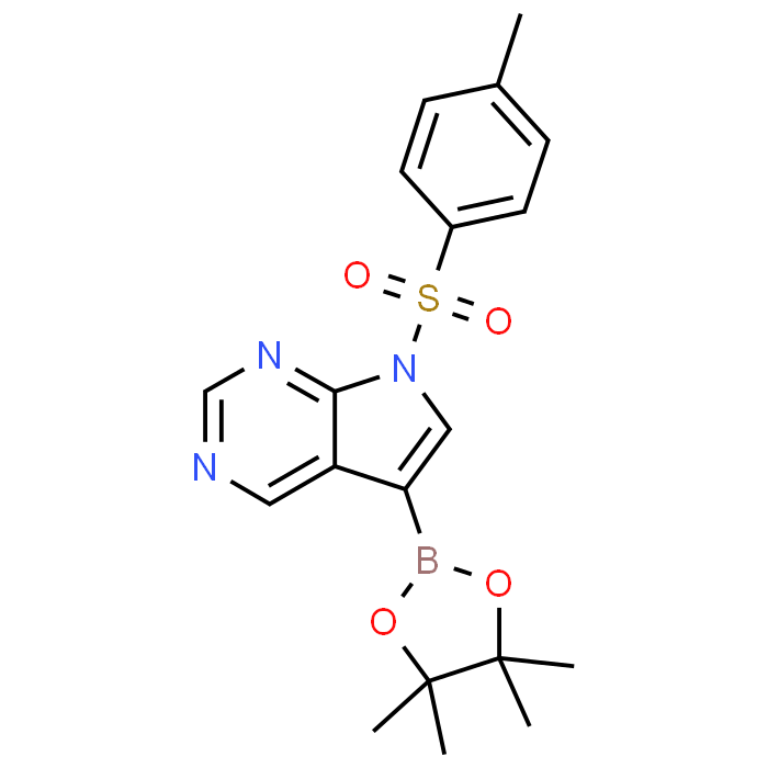 5-(4,4,5,5-Tetramethyl-1,3,2-dioxaborolan-2-yl)-7-tosyl-7H-pyrrolo[2,3-d]pyrimidine