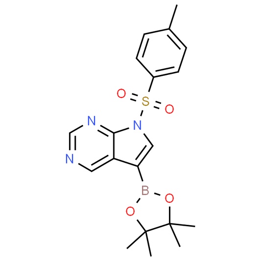 5-(4,4,5,5-Tetramethyl-1,3,2-dioxaborolan-2-yl)-7-tosyl-7H-pyrrolo[2,3-d]pyrimidine