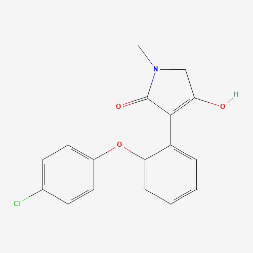 3-(2-(4-Chlorophenoxy)phenyl)-4-hydroxy-1-methyl-1,5-dihydro-2H-pyrrol-2-one