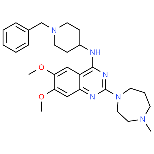 N-(1-Benzylpiperidin-4-yl)-6,7-dimethoxy-2-(4-methyl-1,4-diazepan-1-yl)quinazolin-4-amine