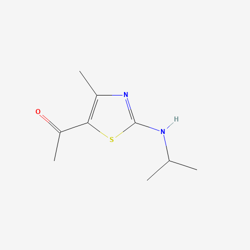 1-(4-Methyl-2-[(propan-2-yl)amino]-1,3-thiazol-5-yl)ethan-1-one