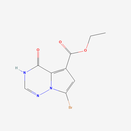 Ethyl 7-bromo-4-hydroxypyrrolo[2,1-f][1,2,4]triazine-5-carboxylate
