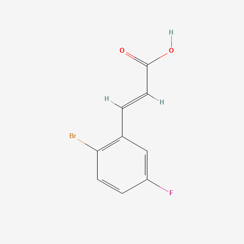 (E)-3-(2-Bromo-5-fluorophenyl)acrylic acid