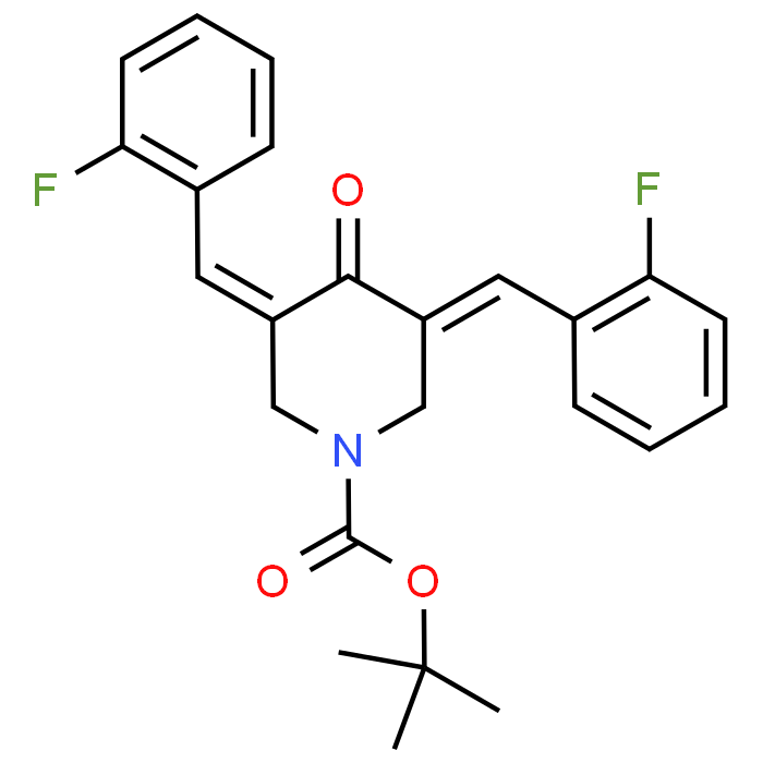 tert-Butyl 3,5-bis(2-fluorobenzylidene)-4-oxopiperidine-1-carboxylate