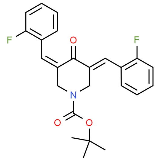tert-Butyl 3,5-bis(2-fluorobenzylidene)-4-oxopiperidine-1-carboxylate