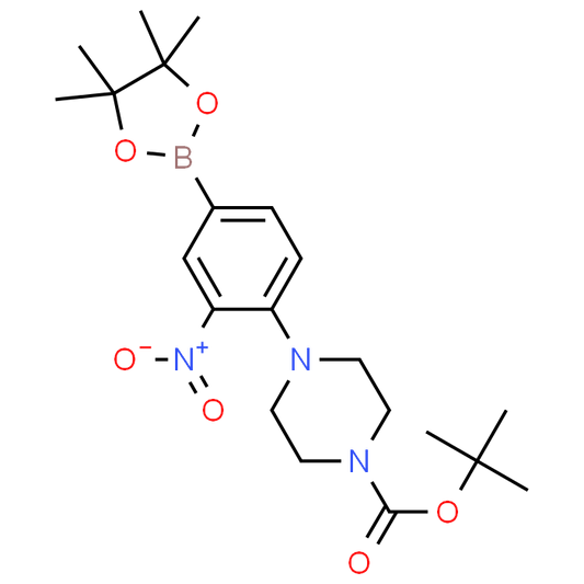 tert-Butyl 4-(2-nitro-4-(4,4,5,5-tetramethyl-1,3,2-dioxaborolan-2-yl)phenyl)piperazine-1-carboxylate