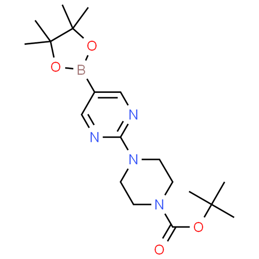 tert-Butyl 4-(5-(4,4,5,5-tetramethyl-1,3,2-dioxaborolan-2-yl)pyrimidin-2-yl)piperazine-1-carboxylate