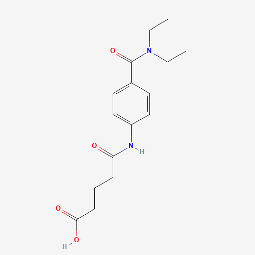 5-((4-(Diethylcarbamoyl)phenyl)amino)-5-oxopentanoic acid